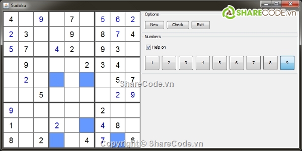 code java de hieu           va de hiểu nhất,game java,sudoku,game sudoku